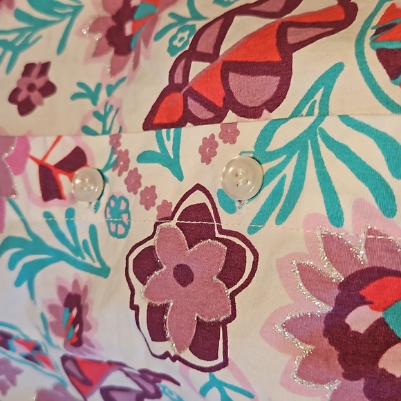 NWoT girls 6-8 monsoon style cotton top cami adjustable tiestrings, never worn - Picture 8 of 9